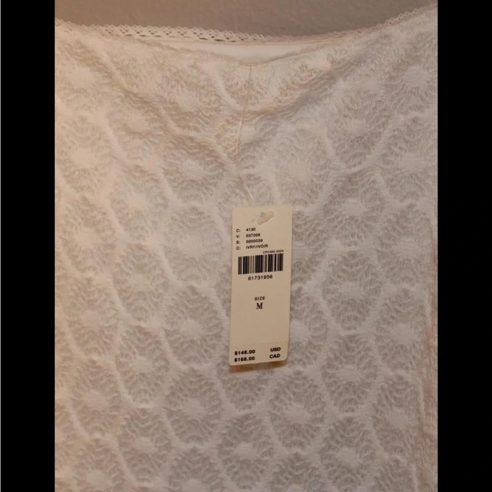 Anthropologie lace ivory midi dress women’s size medium nwt - Picture 8 of 8